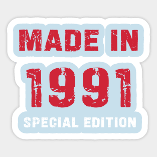 Made In 1991 - 32 Years of Happiness Sticker